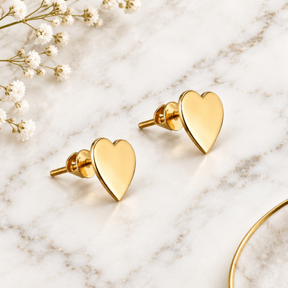 Heart Gold Earring