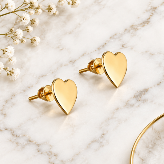 Heart Gold Earring