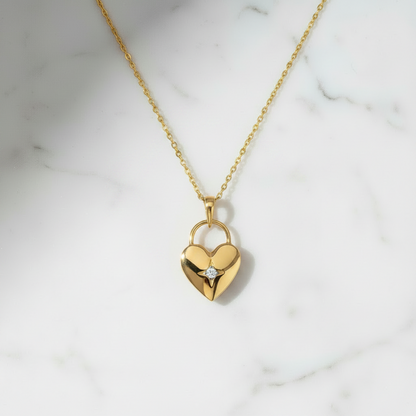 Heartlock Diamond Pendant