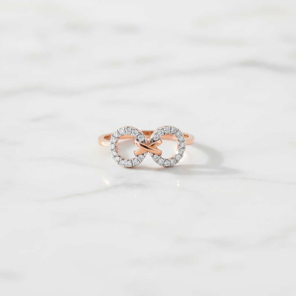 Infinity Band Diamond Ring