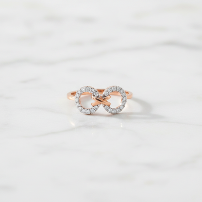 Infinity Band Diamond Ring