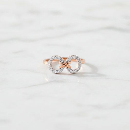 Infinity Band Diamond Ring