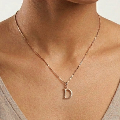 Gold Initial "D" Pendant