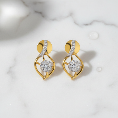 Iris Diamond Earring