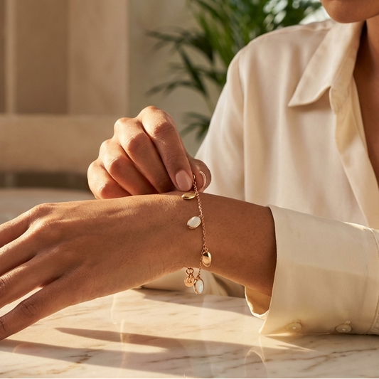 Oval Charm Bracelet