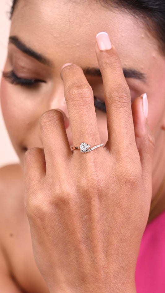 Pear Diamond Ring
