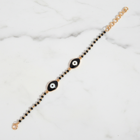 Peep Gold Mangalsutra Bracelet