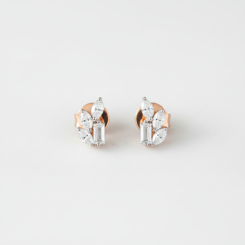 Petal Diamond Studs