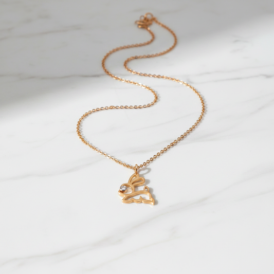 Rabbit Diamond Pendant