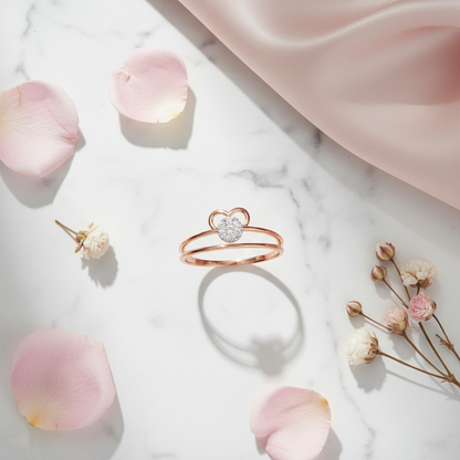Radiant Heart Ring