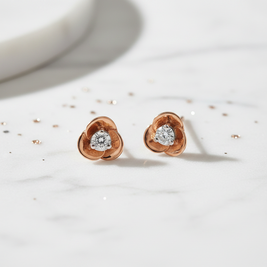 Rose Diamond Earrings