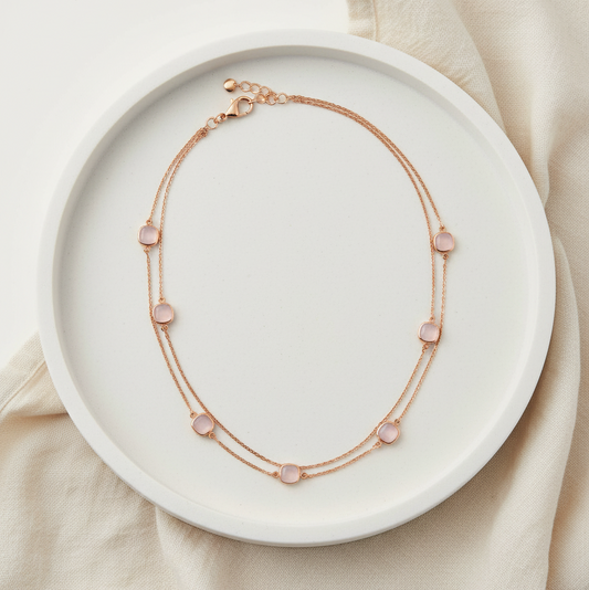 RoséLace Gold Necklace