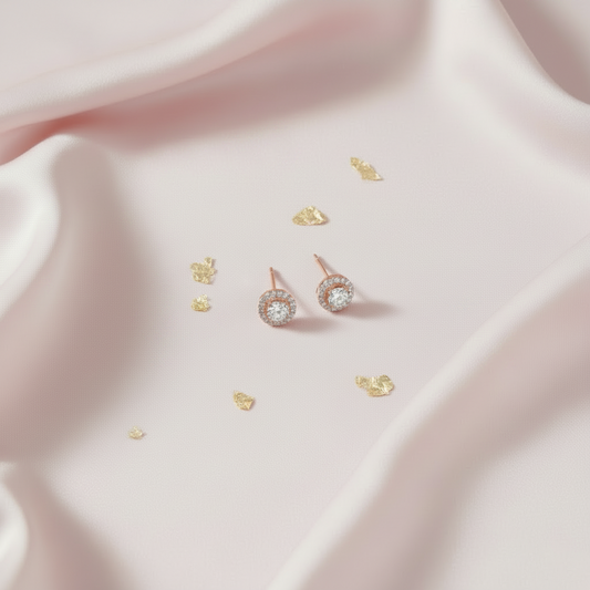 Sphere Diamond Earring