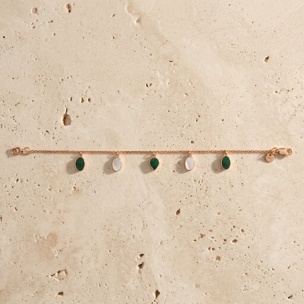 Teardrop Charm Bracelet
