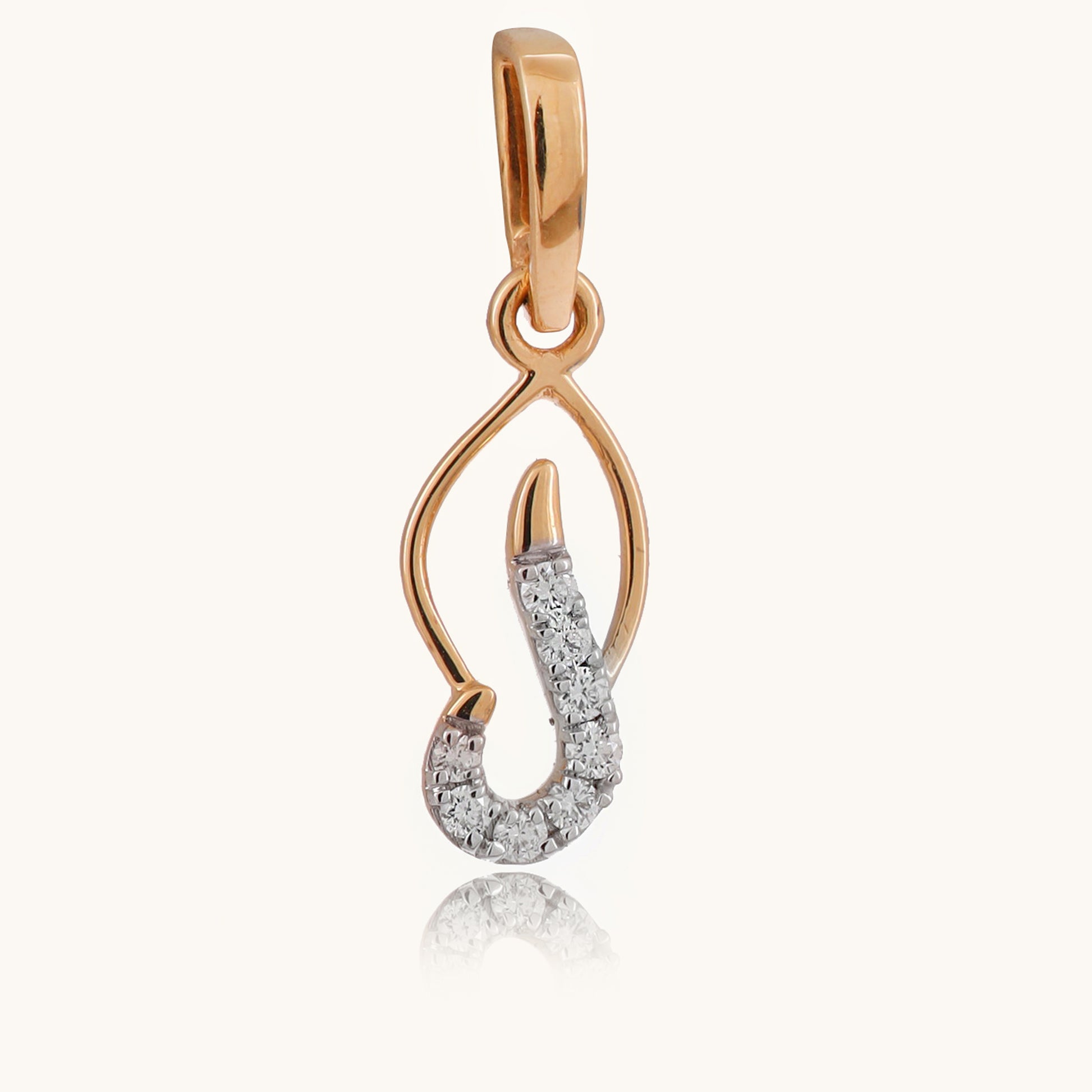 Tyra Diamond Pendant in 18kt BIS hallmarked gold with IGI-certified diamond, perfect for elegant everyday wear under Rs. 20,000.