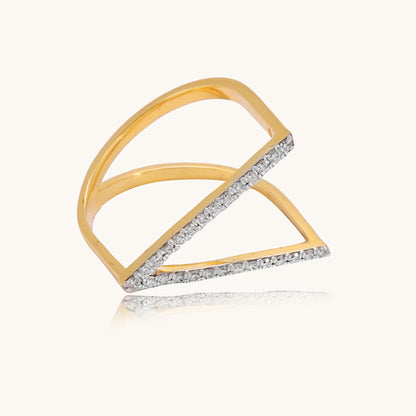 V Diamond Ring