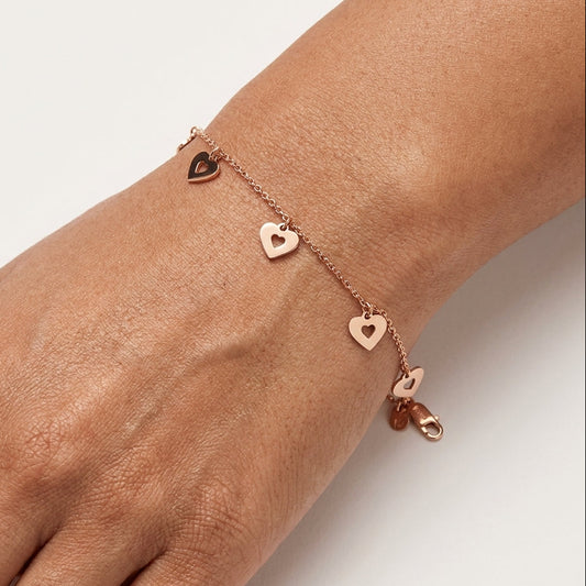 Cut-Out Heart Bracelet