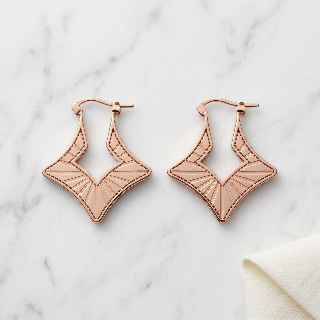 Geometric Gold Earrings