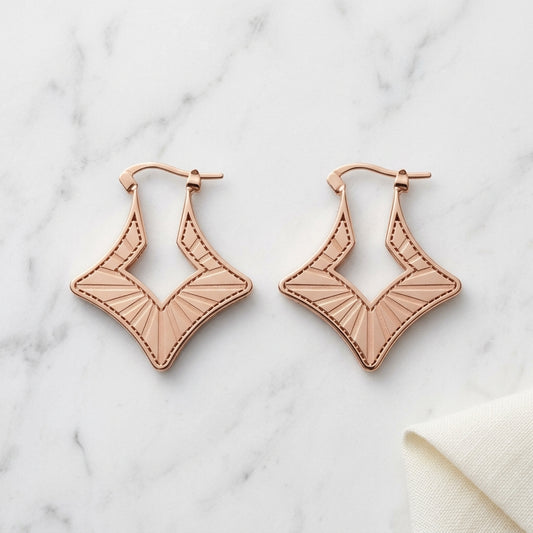 Geometric Gold Earrings