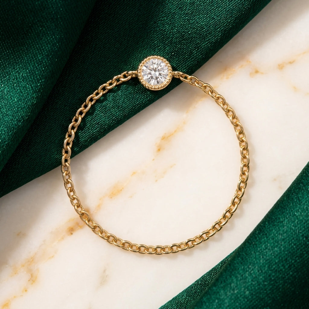 Chain Diamond Ring