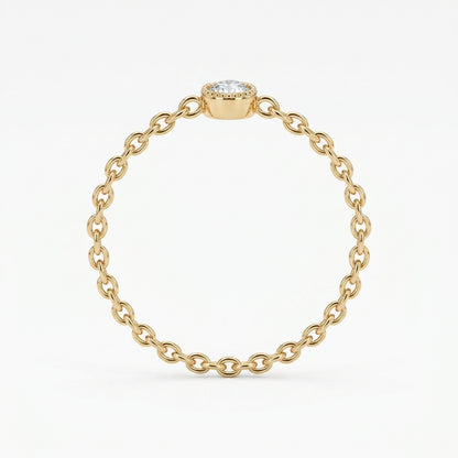 Chain Diamond Ring