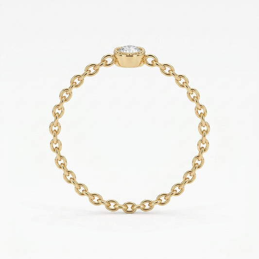 Chain Diamond Ring