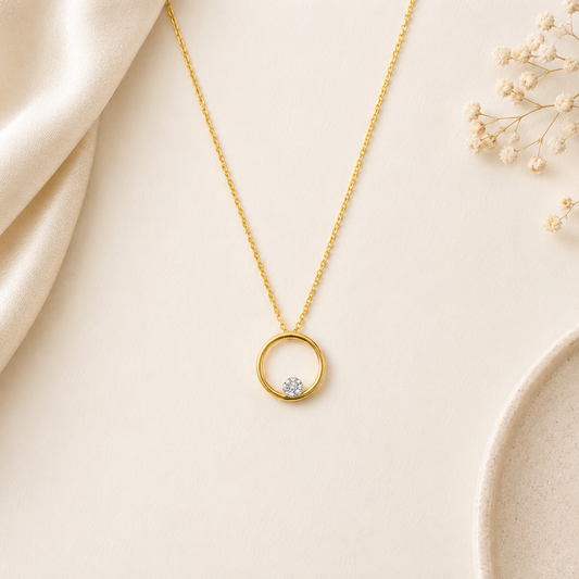 Circle Diamond Pendant