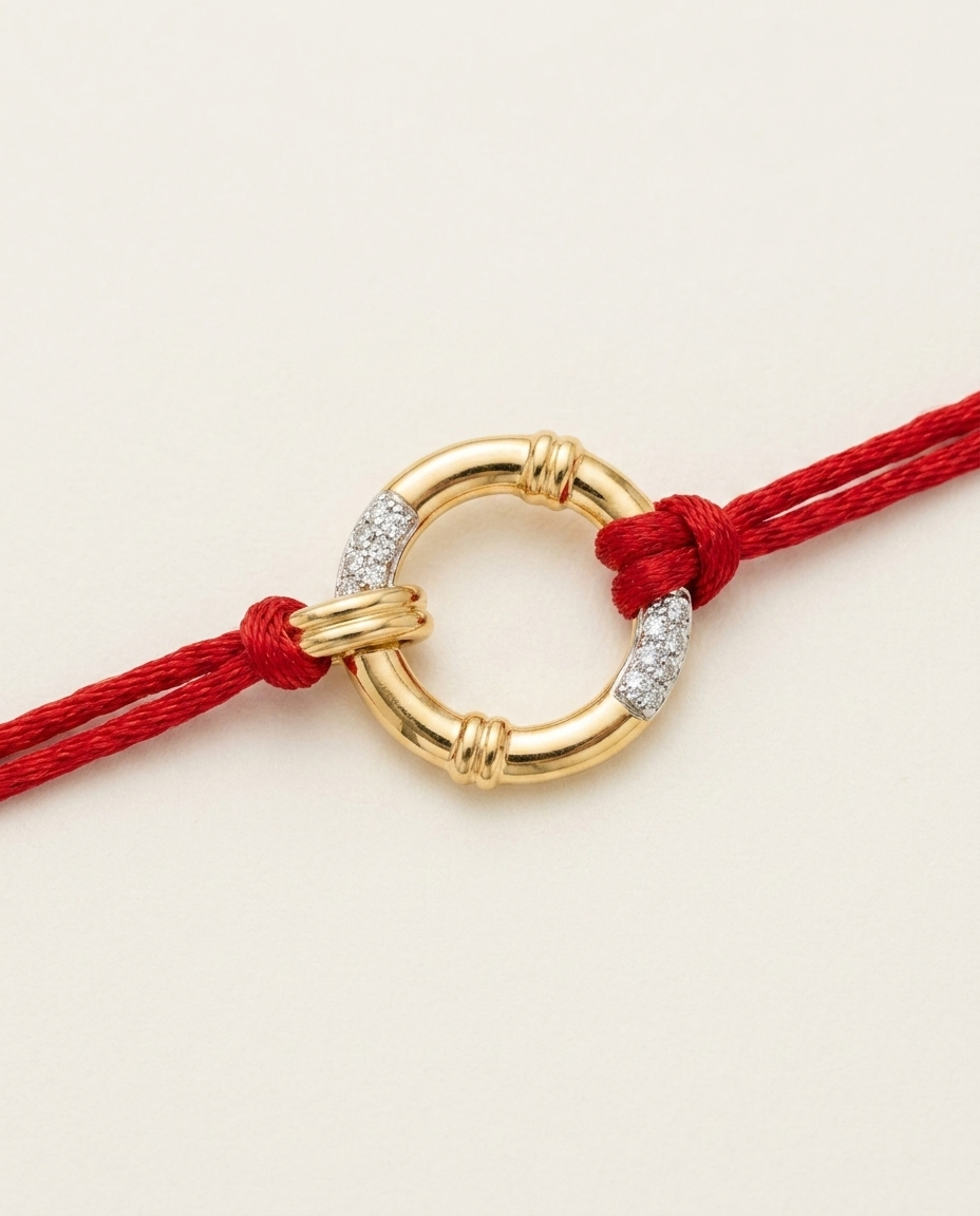 Circle Diamond Rakhi