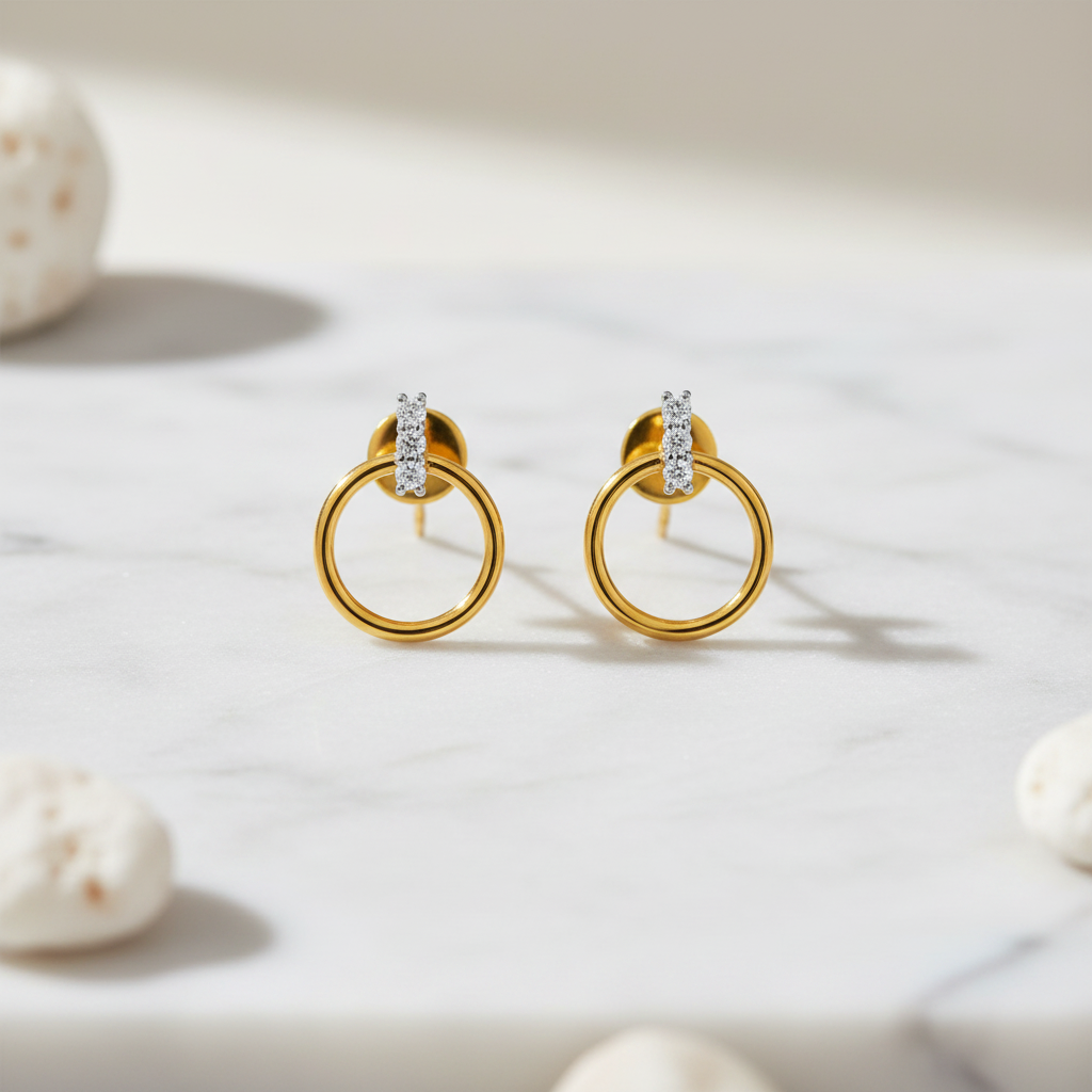 Circlet Diamond Earring