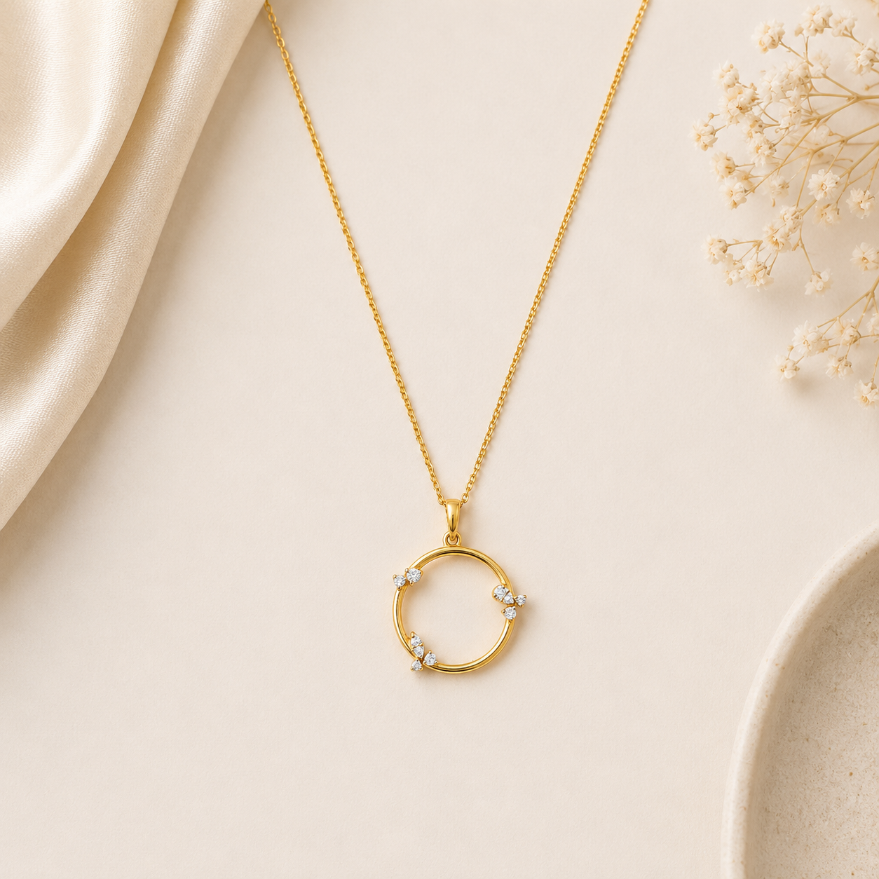 Circlet Leaf Pendant