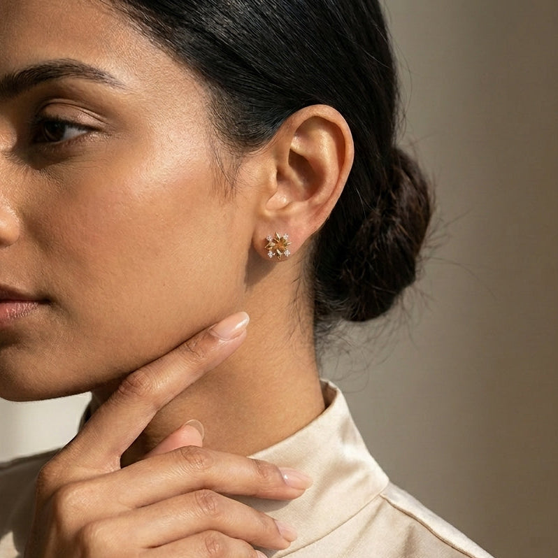Cluster Diamond Earring