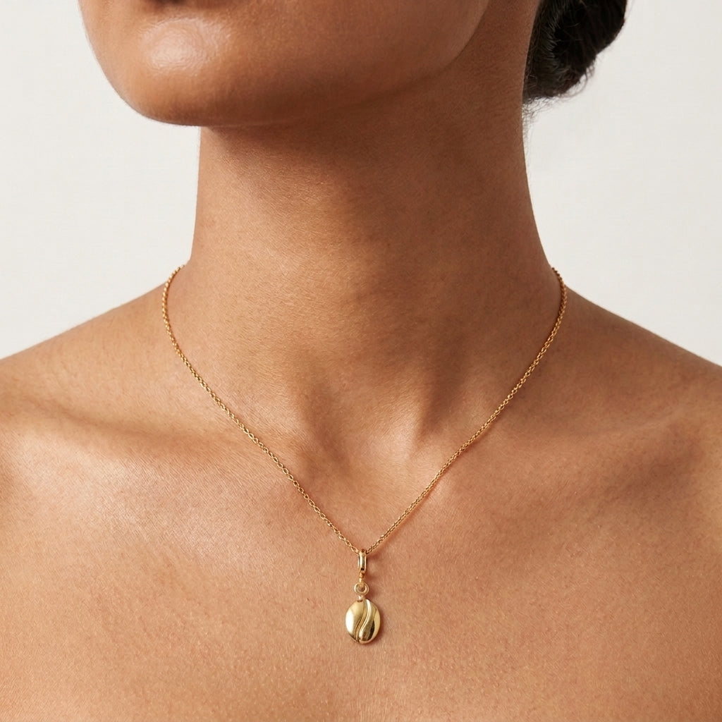 Coffee Gold Charm