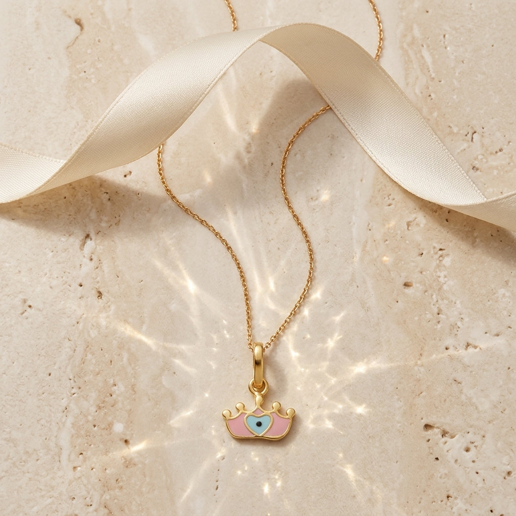 Crown Gold Pendant