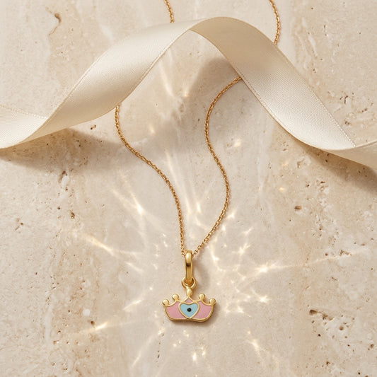 Crown Gold Pendant