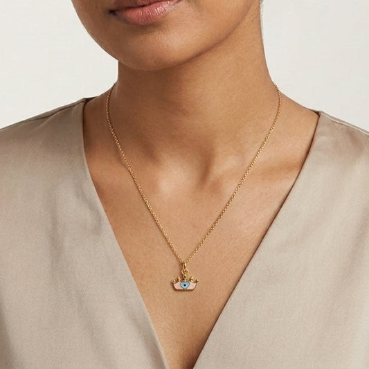 Crown Gold Pendant