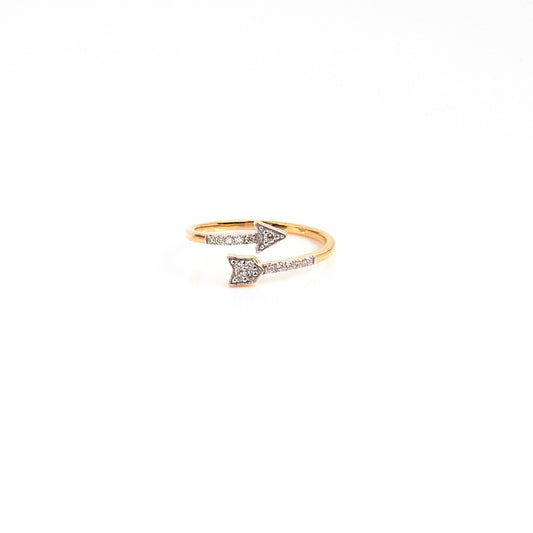 Capture the essence of elegance and romance with our Heart Arrow Ring, crafted in 18kt gold. With a lightweight design, it's perfect for daily wear, effortlessly elevating any outfit from 9 to 5 and beyond. Affordable gifting ideas for her from our Under 30,000 collection.  