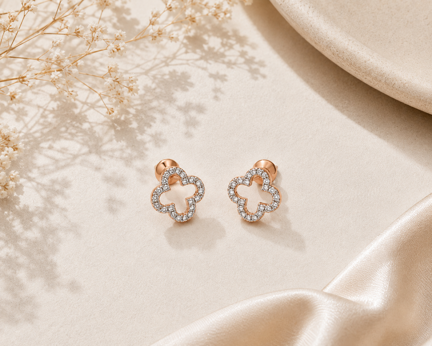 Dainty Diamond Earrings