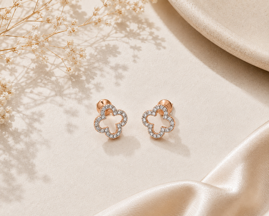 Dainty Diamond Earrings