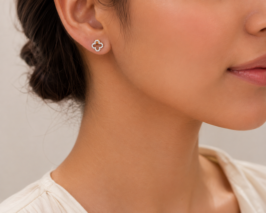 Dainty Diamond Earrings
