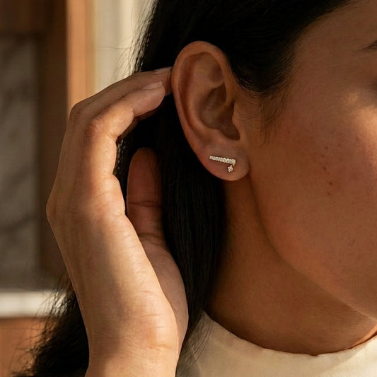 Dangling Diamond Earring