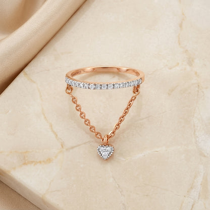 Dangling Diamond Ring