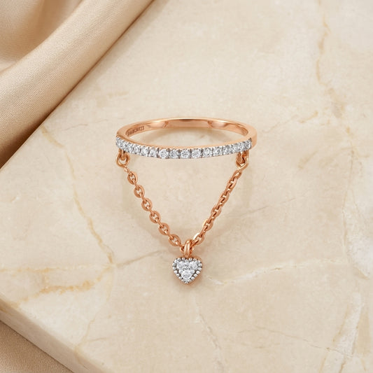Dangling Diamond Ring