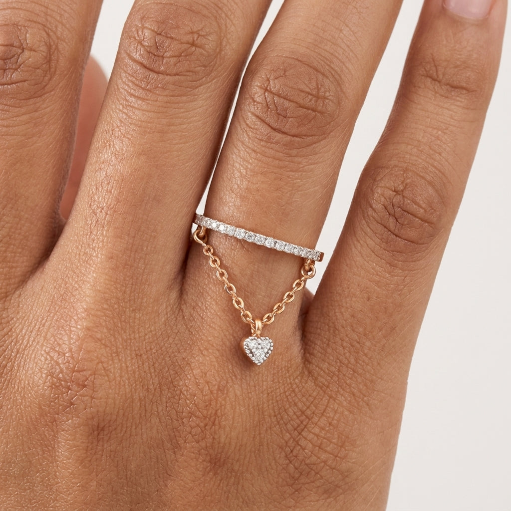 Dangling Diamond Ring