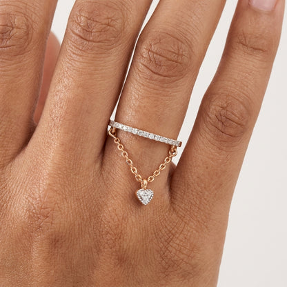 Dangling Diamond Ring