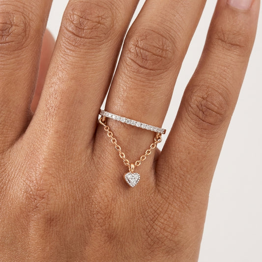 Dangling Diamond Ring