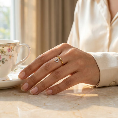 Dangling Heart Ring