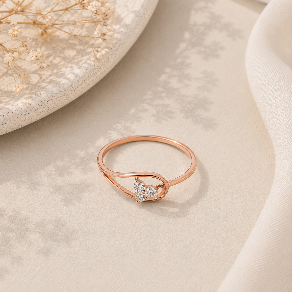 Dewdrop Diamond Ring