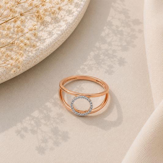 Diamond Circle Ring