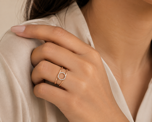 Diamond Circle Ring