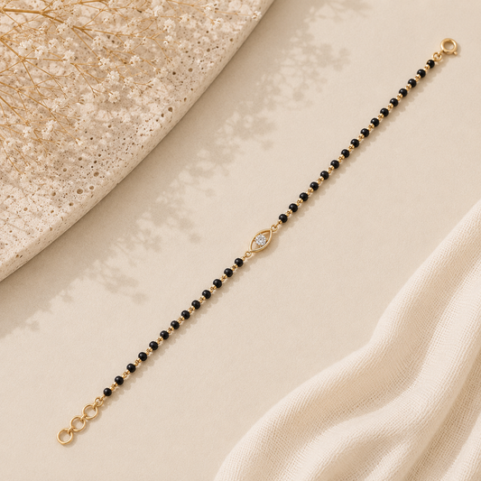 Diamond Evileye Mangalsutra Bracelet